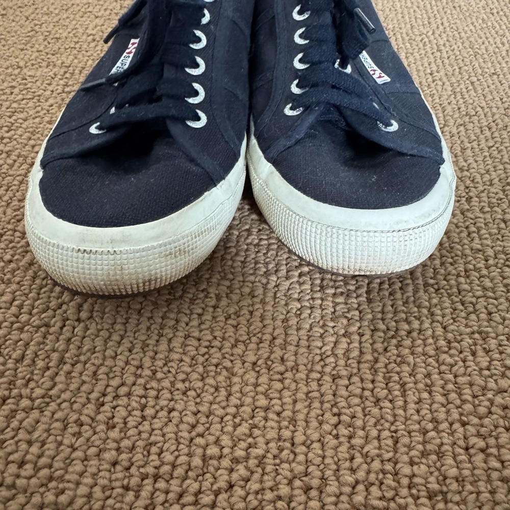 Superga Navy Blue Canvas Sneakers - Picture 4 of 7
